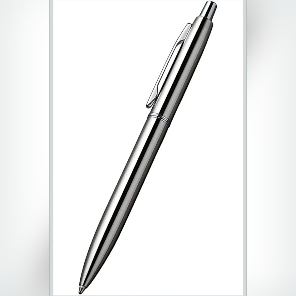 ChaoQ 3 Pcs Retractable Metal Ballpoint Pens, for Gift, Business, Office, 1.0mm